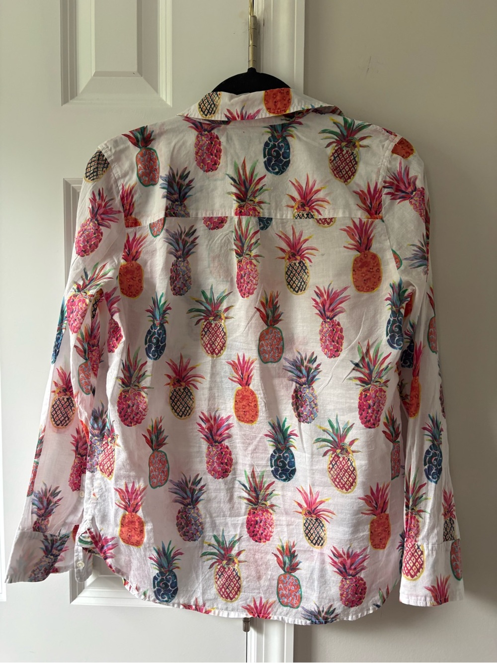 J Crew Pineapple Popover Top - Picture 5 of 9